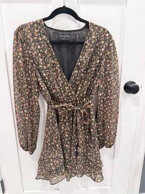 MINKPINK Black Floral Mini Dress